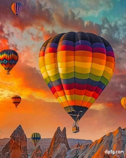 Colorful Air Balloons Painting By Numbers Kits.jpg