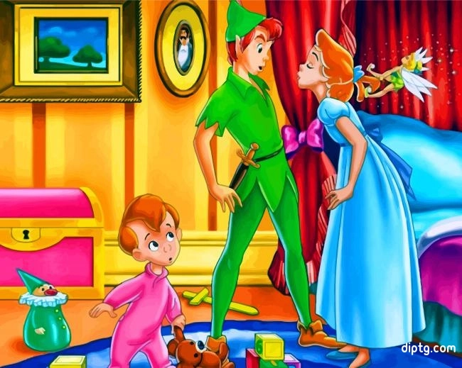 Peter Pan And Wendy Disney Painting By Numbers Kits.jpg