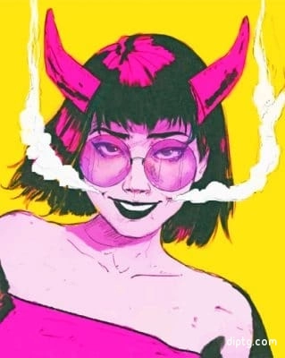 Evil Girl Pop Art Painting By Numbers Kits.jpg