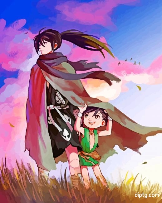 Hyakkimaru And Dororo Painting By Numbers Kits.jpg