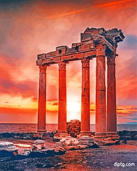 Apollon Temple Antalya Painting By Numbers Kits.jpg