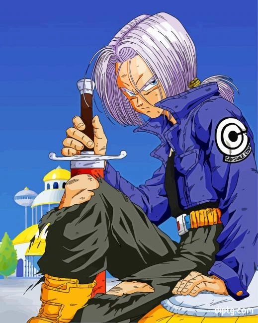 Dragon Ball Z Trunks Painting By Numbers Kits.jpg