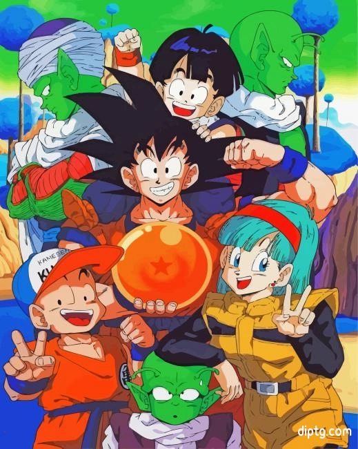 Dragon Ball Z Anime Characters Painting By Numbers Kits.jpg