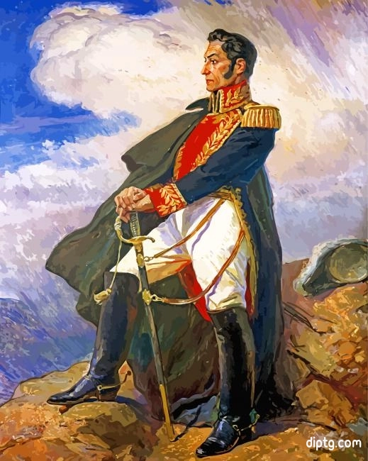 Retrato De Simon Bolivar Painting By Numbers Kits.jpg