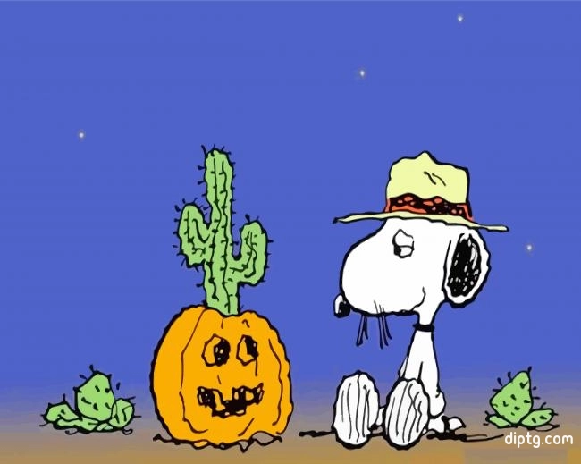 Snoopy Halloween Painting By Numbers Kits.jpg