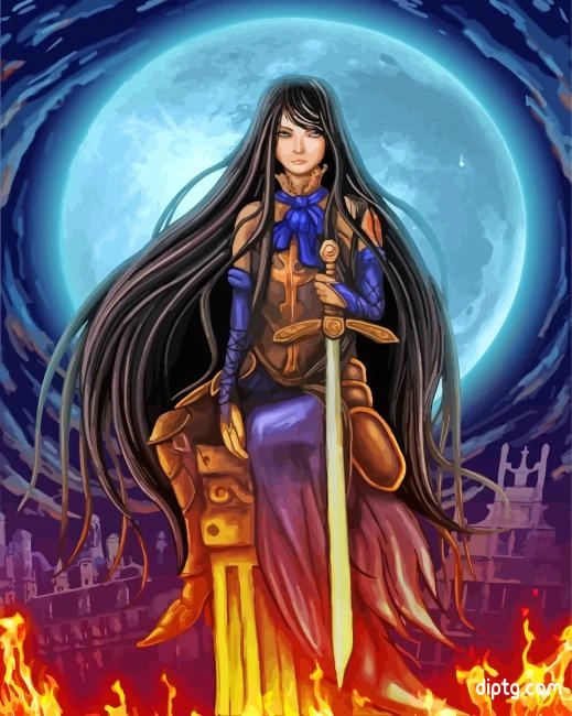 Shanoa Castlevania Anime Painting By Numbers Kits.jpg