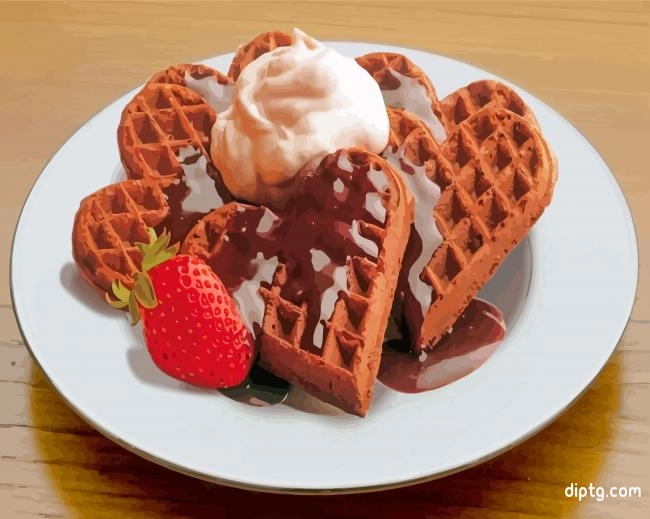 Chocolate Waffles Painting By Numbers Kits.jpg