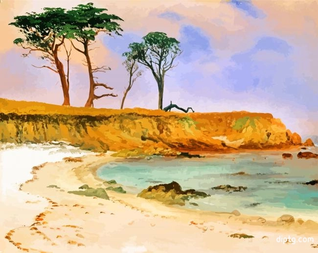 Albert Bierstadt Sea Cove Painting By Numbers Kits.jpg