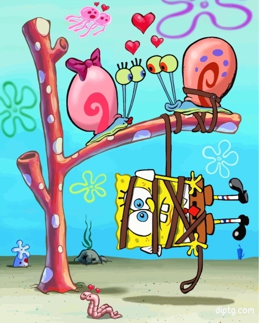 Gary Snail Spongebob Painting By Numbers Kits.jpg