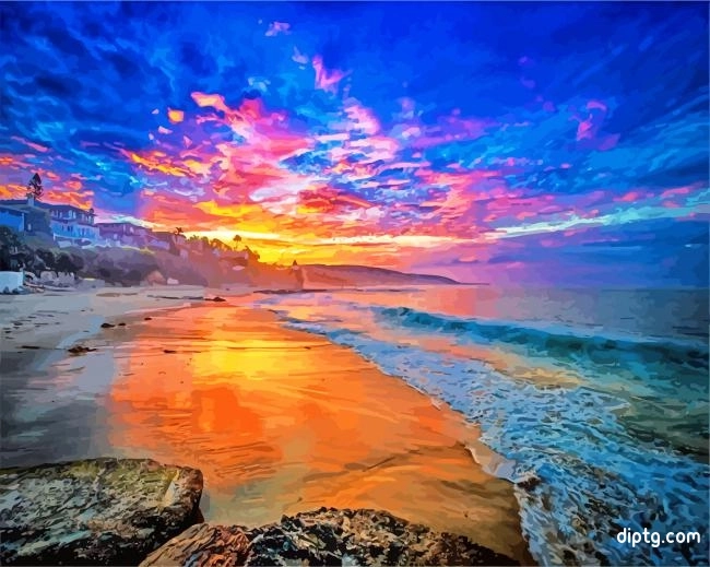 Laguna Beach Sunset Painting By Numbers Kits.jpg