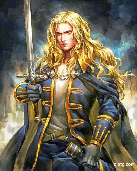 Alucard Castlevania Anime Painting By Numbers Kits.jpg
