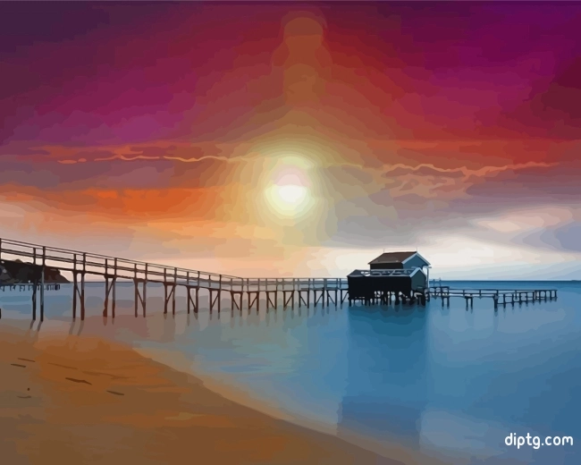 Sunset East Coast Beach Painting By Numbers Kits.jpg