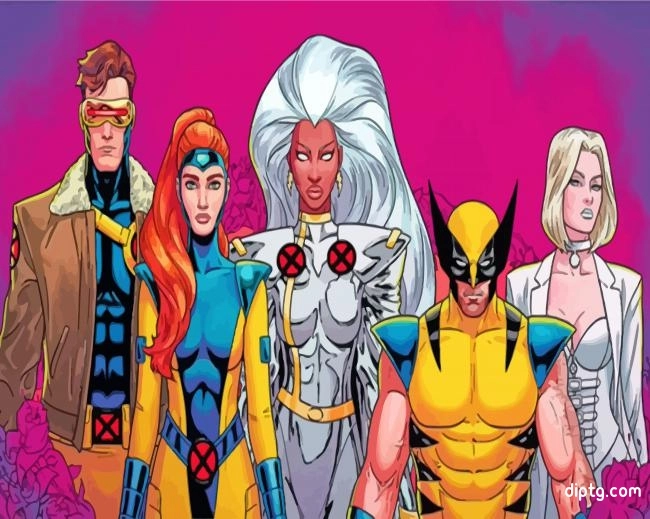 X Men Heroes Painting By Numbers Kits.jpg