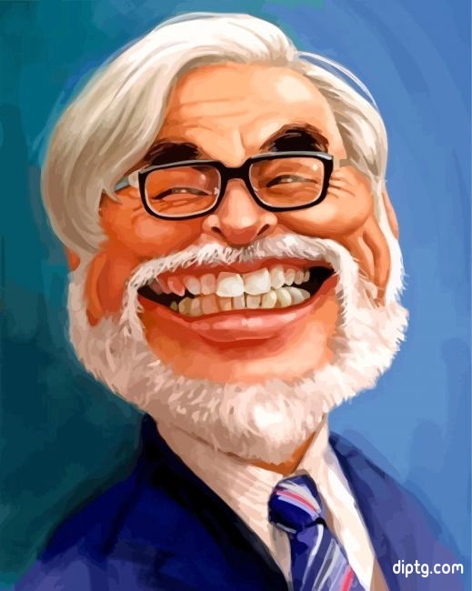 Hayao Miyazaki Caricature Painting By Numbers Kits.jpg