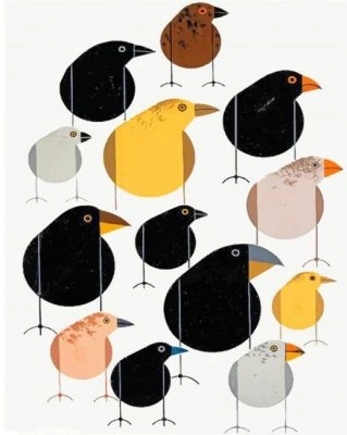Birds Charley Harper Painting By Numbers Kits.jpg