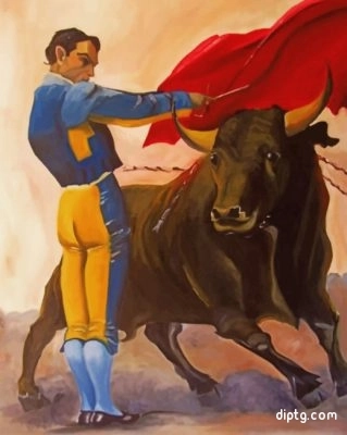 Aesthetic Bullfighter Painting By Numbers Kits.jpg