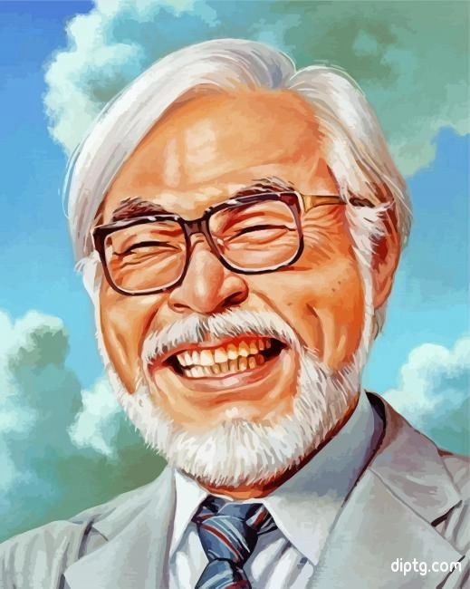 Hayao Miyazaki Japanese Animator Painting By Numbers Kits.jpg