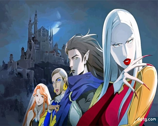 Castlevania Anime Characters Painting By Numbers Kits.jpg