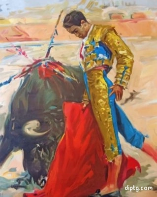 Bullfighter Art Painting By Numbers Kits.jpg