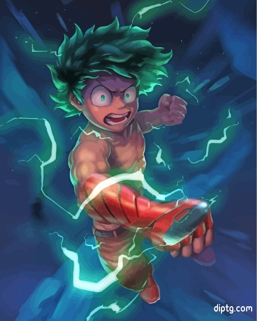 Deku Izuku Midoriya Mha Painting By Numbers Kits.jpg