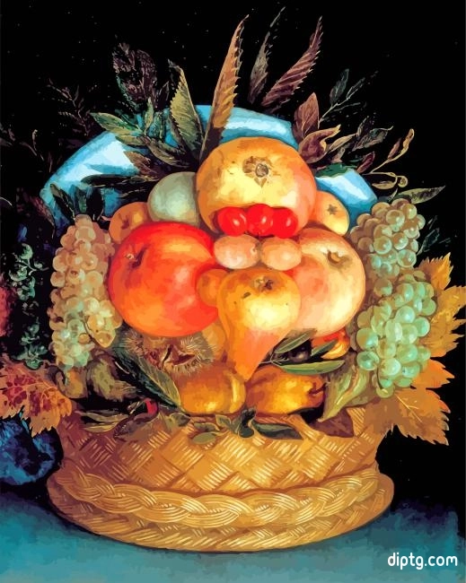 The Fruit Basket Giuseppe Arcimboldo Painting By Numbers Kits.jpg