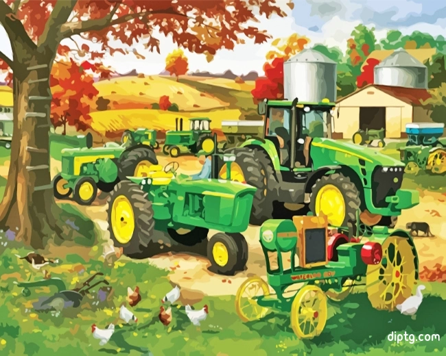 Farm Tractors Painting By Numbers Kits.jpg