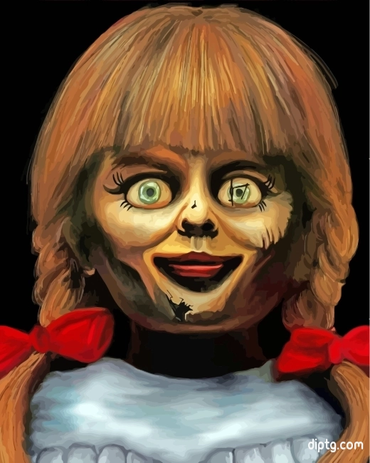 Annabelle Doll Horror Movie Painting By Numbers Kits.jpg