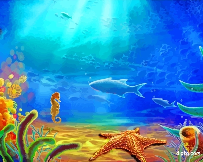 Starfish Undersea Painting By Numbers Kits.jpg