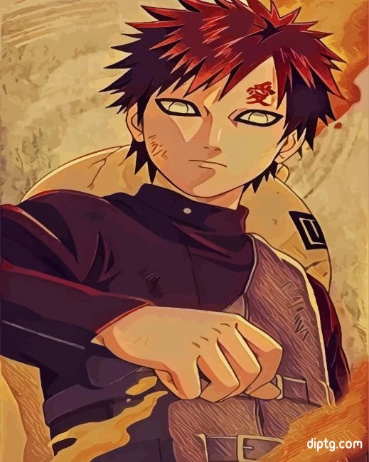 Anime Gaara Painting By Numbers Kits.jpg