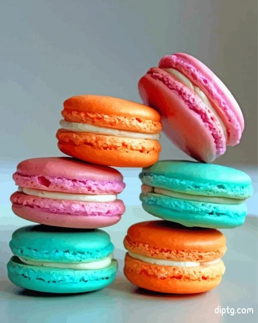 Colorful Macaroons Painting By Numbers Kits.jpg