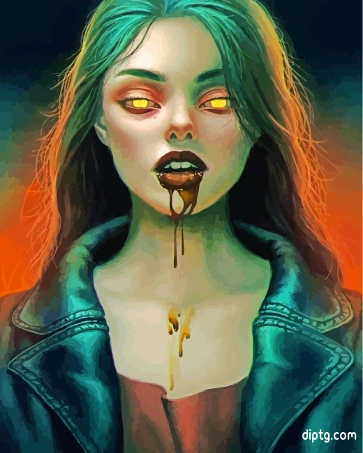 The Vampire Girl Painting By Numbers Kits.jpg