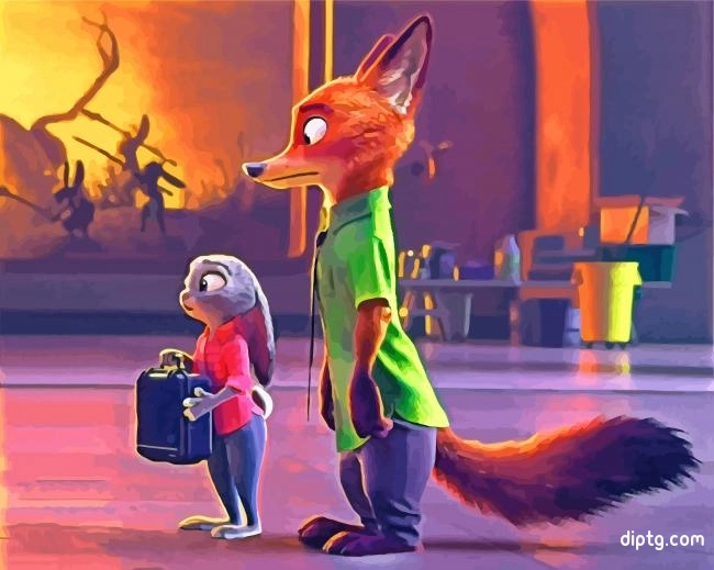 Judy And Nick Zootopia Painting By Numbers Kits.jpg