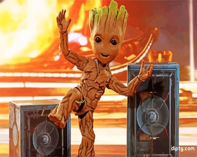 Happy Groot Painting By Numbers Kits.jpg