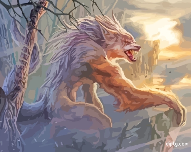 Werewolf Art Painting By Numbers Kits.jpg