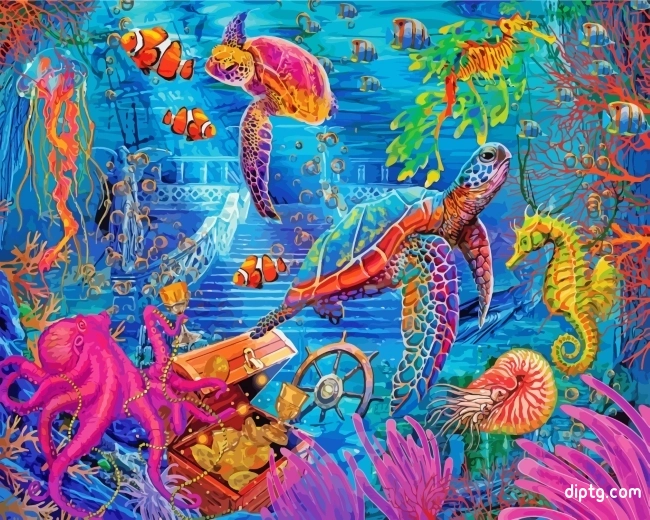 Colorful Ocean Painting By Numbers Kits.jpg