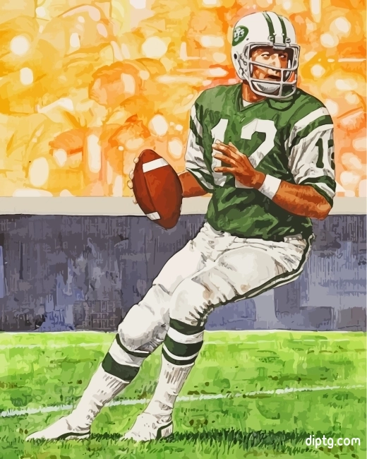 Joe Namath Jets Football Player Painting By Numbers Kits.jpg