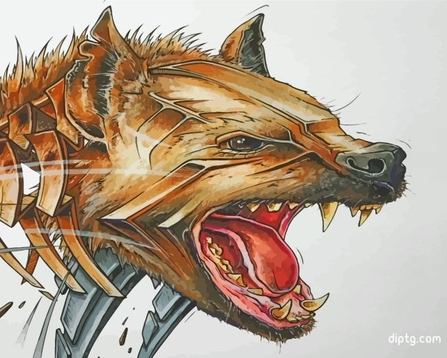 Hyena Head Painting By Numbers Kits.jpg