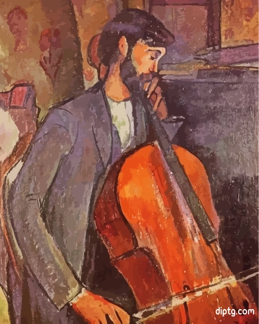 The Cellist Amedeo Modigliani Painting By Numbers Kits.jpg