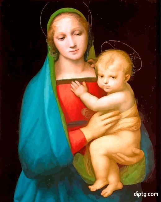 Madonna Del Granduca By Raphael Painting By Numbers Kits.jpg