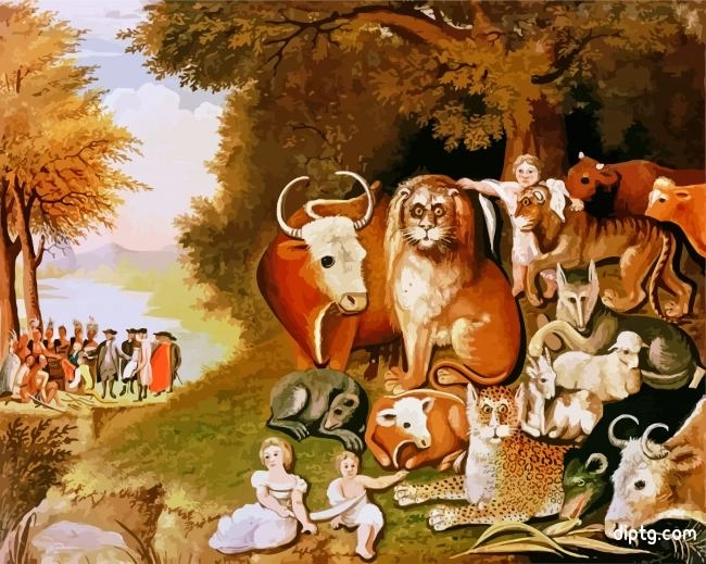 The Peaceable Kingdom By Edward Hicks Painting By Numbers Kits.jpg
