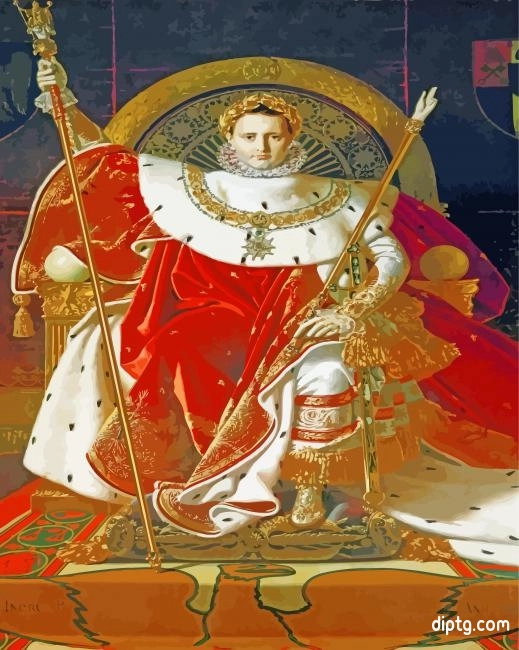 Napoleon I On His Imperial Throne Ingres Paint By Number Painting By Numbers Kits.jpg