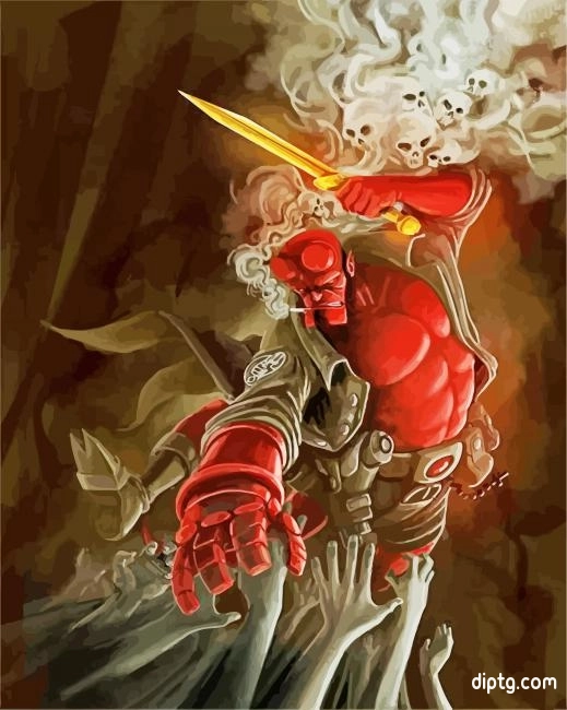 Aesthetic Hellboy Painting By Numbers Kits.jpg