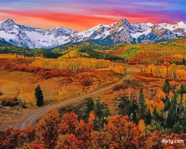Colorado Snowy Mountains Painting By Numbers Kits.jpg
