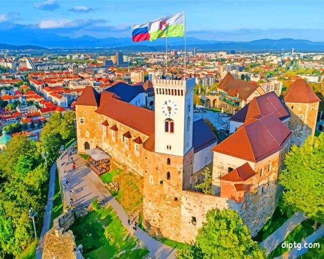 Aesthetic Ljubljana Castle Painting By Numbers Kits.jpg