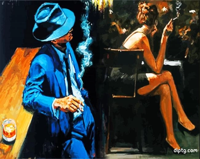 Lonely Man Smoking Painting By Numbers Kits.jpg