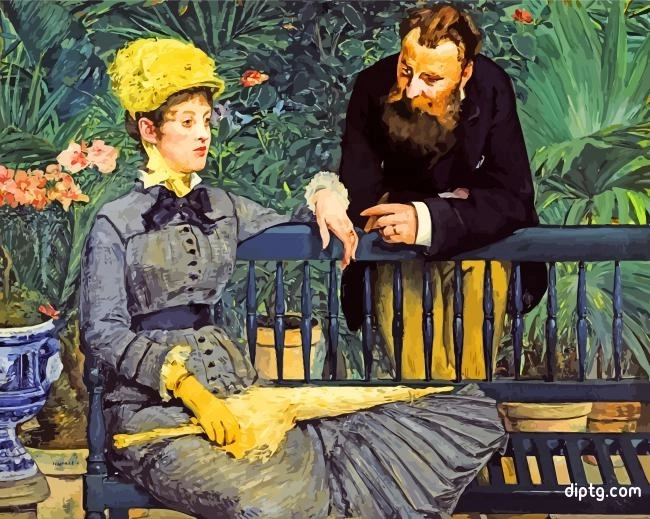 In The Conservatory By Manet Painting By Numbers Kits.jpg
