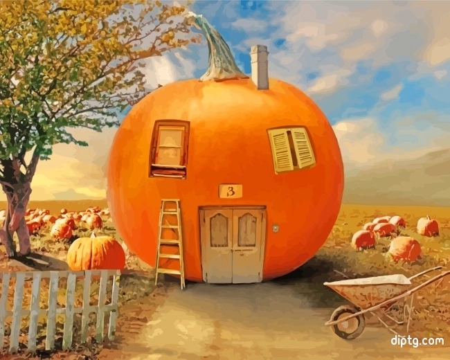 Pumpkin House Painting By Numbers Kits.jpg