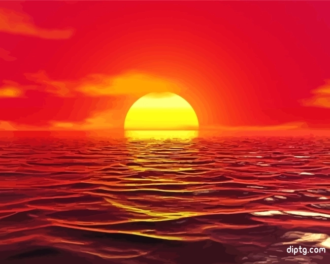 Seascape Sunrise Painting By Numbers Kits.jpg