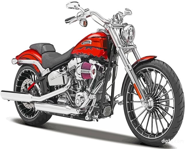 Cool Harley Davidson Motorcycle Painting By Numbers Kits.jpg