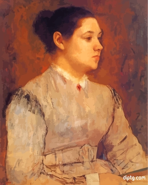 Edgar Degas Portrait Of A Young Woman Painting By Numbers Kits.jpg